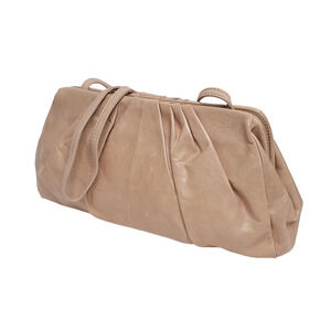 Hobo Brand Leather Crossbody Handbag Magnetic Pleated Soft Used Purse
